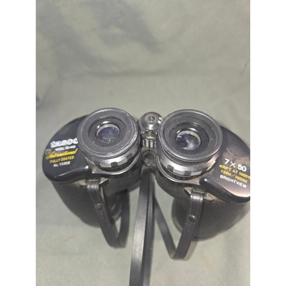 Tasco International Model No 440 Binoculars 7x50 Bright View Fully Coated Black